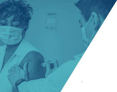 woman receiving vaccination