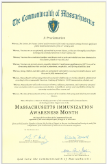 MA Immunization Awareness Month - August 2026